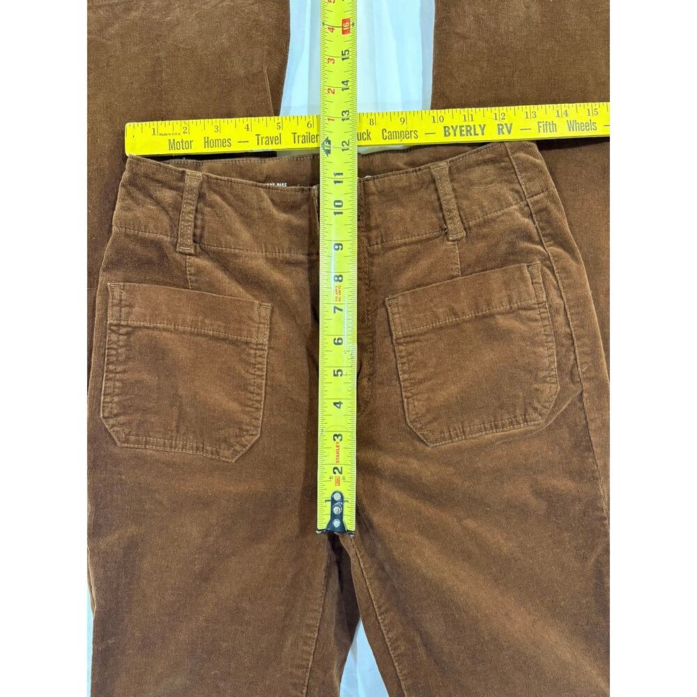 A.n.a. Retro Brown Flared Corduroy High Rise Pants Size 2 - Picture 7 of 9